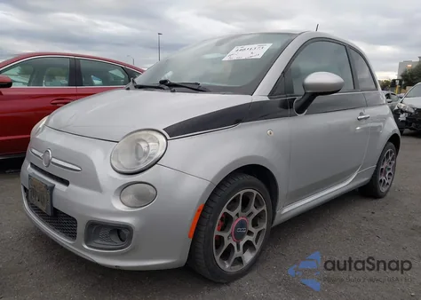 2013 Fiat 500 Sport из США, поврежденный, VIN 3C3CFFBR6DT529055